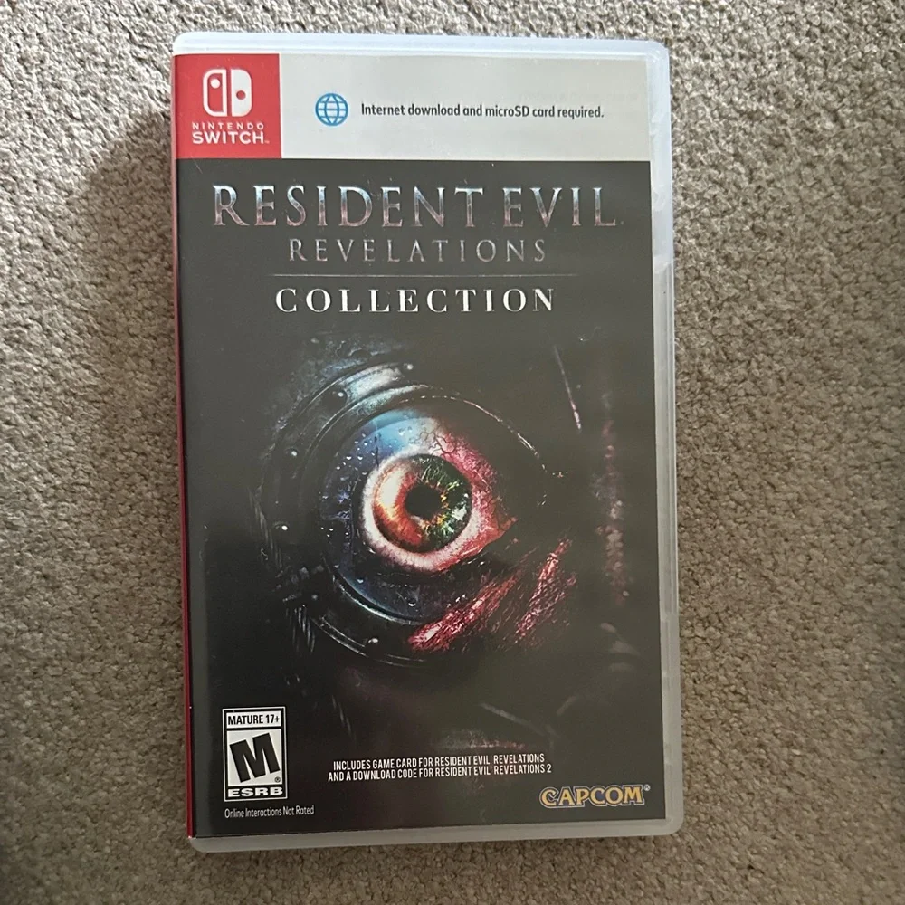 Nintendo Switch Resident Evil Revelations Collection - Black and Red Artwork